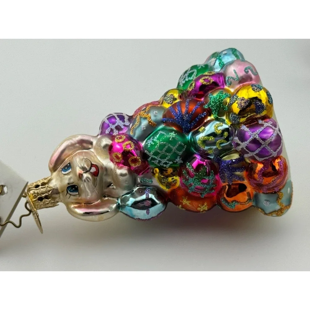 Christopher Radko High Roller Ornament‎ Easter Bunny Rabbit Eggs Little Gem